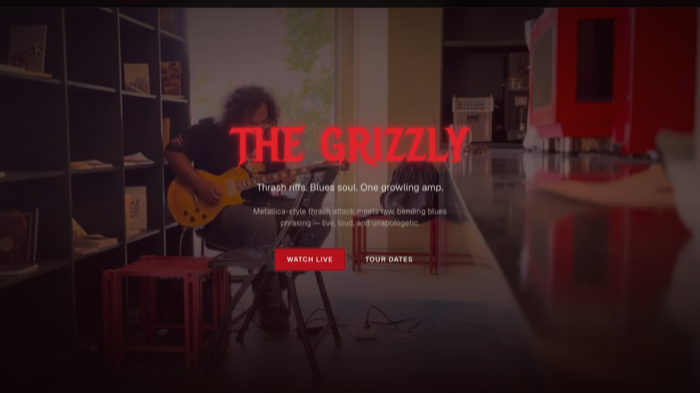 The Grizzly website preview