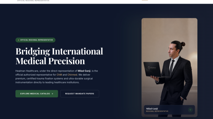 Healman Healthcare website preview