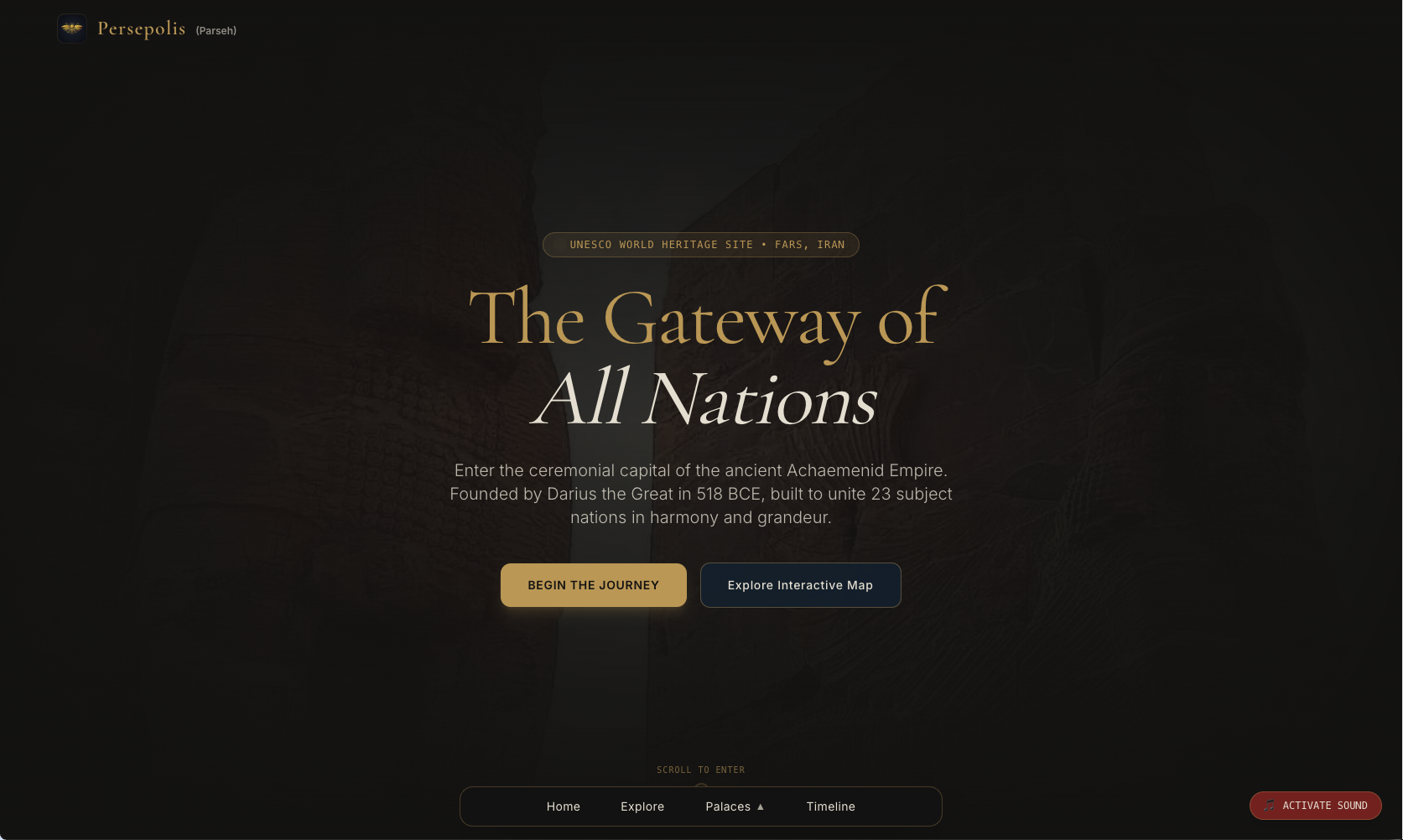 Persepolis website preview